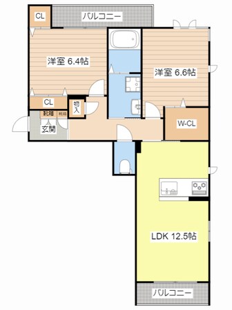 レゾンデートルの物件間取画像